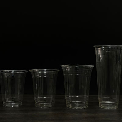 Des tasses de bière jetables en plastique à emporter, des tasses de pla, des boissons froides, du thé au lait, sur mesure, 12 16 21 oz, tasse biodégradable.