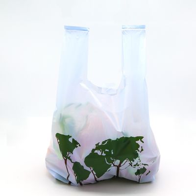 AISUN personnaliser imprimé Vente directe d'usine 100% biodégradable PLA PBAT sacs de magasinage compostables pour le supermarché