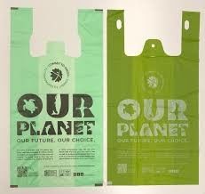 Logo personnalisé T-shirt industriel compostable pour la maison sac de magasinage biodégradable PLA pour l'épicerie