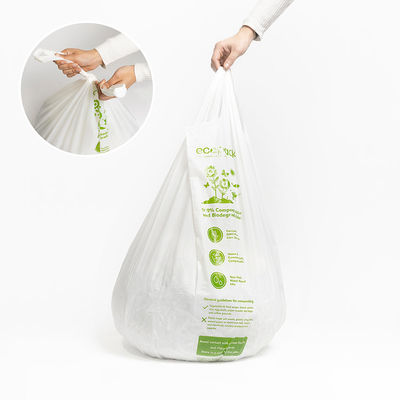 PLA imprimable As4736 sacs compostables amidon de maïs pour l'épicerie stockage du supermarché