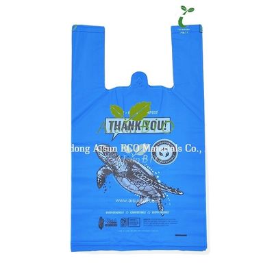 Sac de magasinage biodégradable certifié Green pour la vente au détail