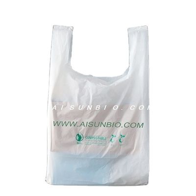Emballage As4736 Sacs alimentaires compostables avec poignées en plastique