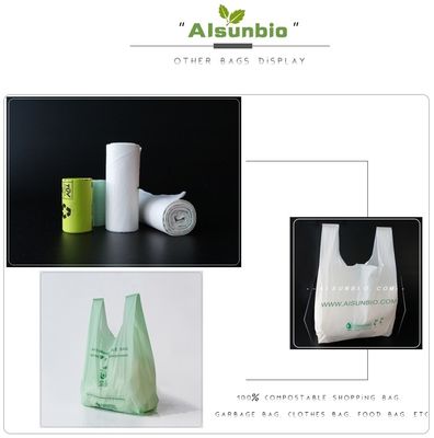 Emballage As4736 Sacs alimentaires compostables avec poignées en plastique
