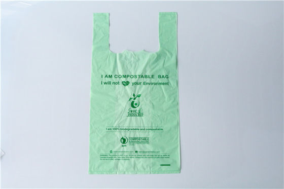 Vestige en plastique sac à provisions biodégradable sacs de cellulose compostables Impression en couleur