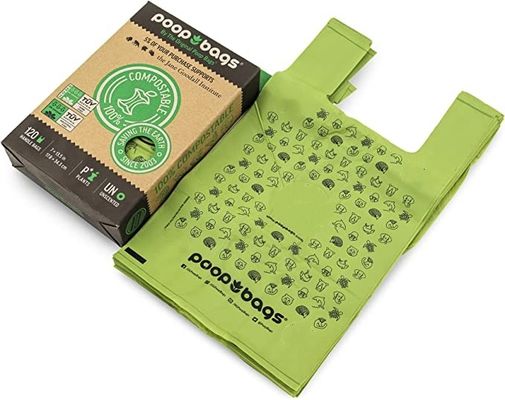 Vestige en plastique sac à provisions biodégradable sacs de cellulose compostables Impression en couleur