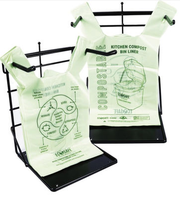 Sacs de magasinage biodégradables sur mesure T-shirt petits sacs de compost