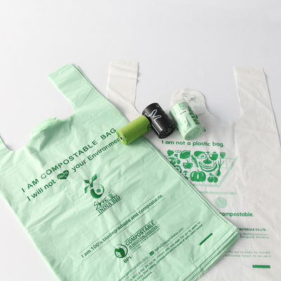Petits sacs de magasinage biodégradables et compostables PBAT Amidon de maïs pour aliments