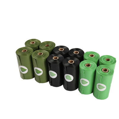 100 pièces par rouleau 2,6 gallons 10 litres manche-cravate biodégradable compostable déchets de cuisine poubelles poubelles