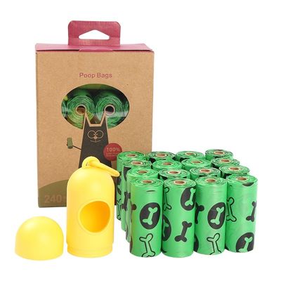 Oem moq 10000 rouleaux à vendre en gros à chaud sacs en plastique imprimés de déchets pour chiens sac de caca pour chien