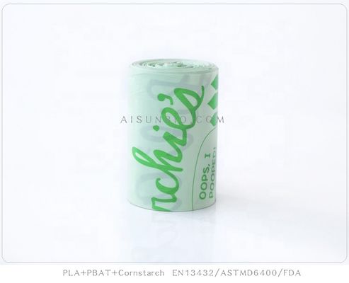 Polybags biodégradables à base de fécule de maïs en plastique pour petits chiens