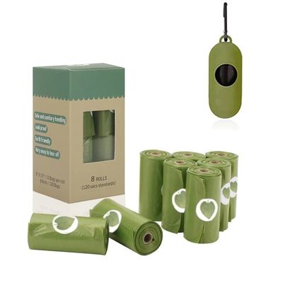 Sac de caca à chien à usage unique et compostable pour les déchets certifié TUV