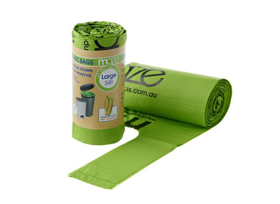40mic Compostable poubelles écologiques Sacs à ordures personnalisés