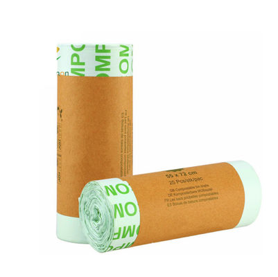 Sacs à poubelles biodégradables à 100%, poubelles compostables, contenants de déchets PLA PBAT