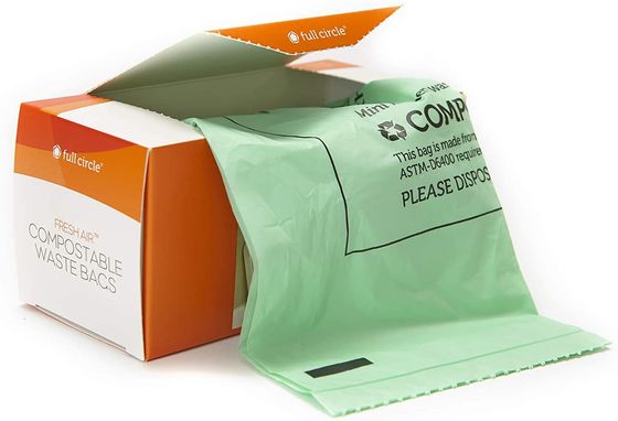 Des sacs à sacs en amidon de maïs sur mesure Eco-friendly 13 gallons pour les ordures de cuisine