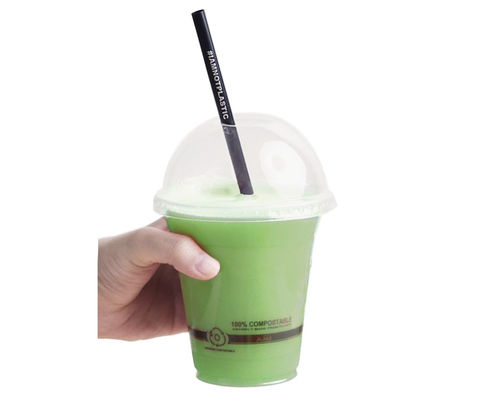 Pla en vrac tasses compostables Biodégradable Surface en relief personnalisée