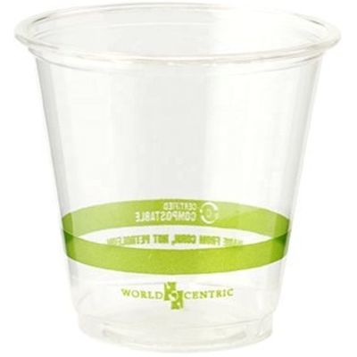 Coupe PLA biodégradable compostable transparente pour le thé au café au soda