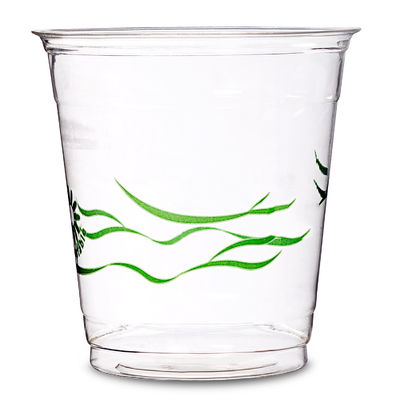 Gobelets en PLA biodégradables jetables avec couvercle pour le jus de glace