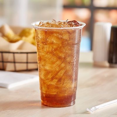 Gobelets en PLA biodégradables jetables avec couvercle pour le jus de glace
