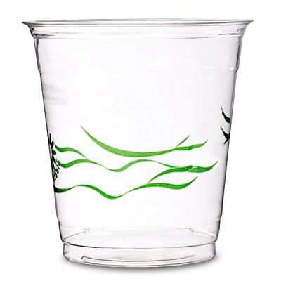 En vrac 100% tasses de café biodégradables en plastique transparent pour les glaces