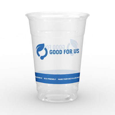 Logo personnalisé Biodégradable PLA tasses 12 oz eau de café