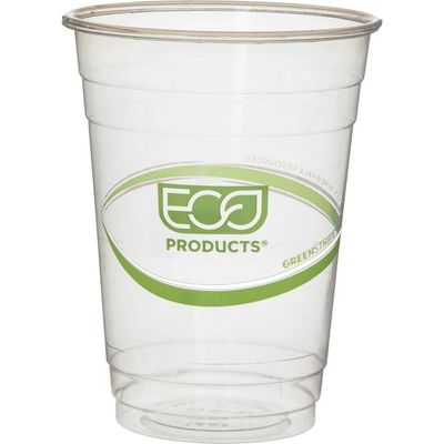 Logo personnalisé Biodégradable PLA tasses 12 oz eau de café