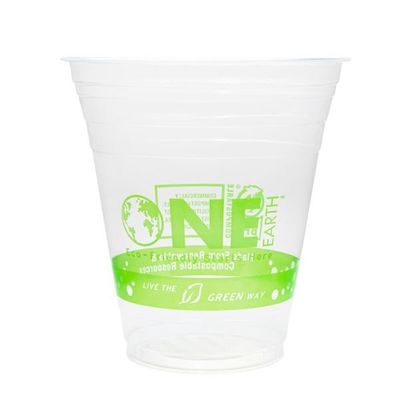 Coupe de PLA biodégradable à café clair 7 oz / 9 oz / 10 oz jetable