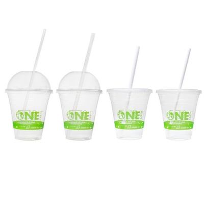 Compostable à l'eau Biodégradable PLA Gobelets en plastique transparent personnalisés