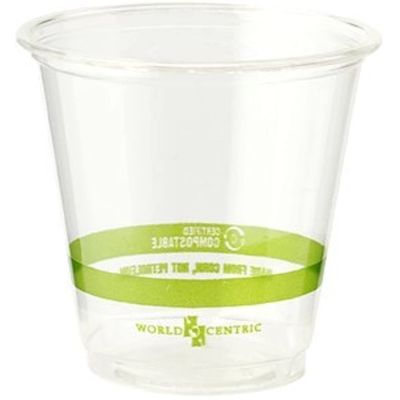 PLA Biocompostable Coupe claire avec couvercle 16 oz Coupe de thé au lait
