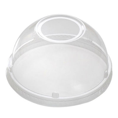 PLA Biocompostable Coupe claire avec couvercle 16 oz Coupe de thé au lait