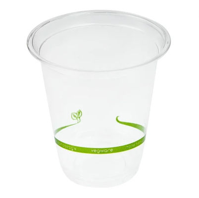 Des gobelets en plastique biodégradables compostables au PLA