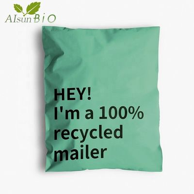 Sacs de courrier compostables en plastique de couleur pour l'emballage des colis