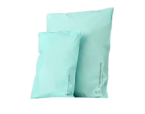 Sac de courrier compostable poly-imprimé sur mesure Noir Rose Bleu