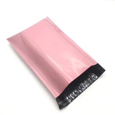 Sac de courrier compostable poly-imprimé sur mesure Noir Rose Bleu