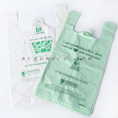Sacs d'emballage jetables en PLA en vrac Sacs compostables personnalisés